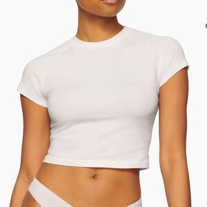 SKIMS New Vintage Raglan Crop Tee